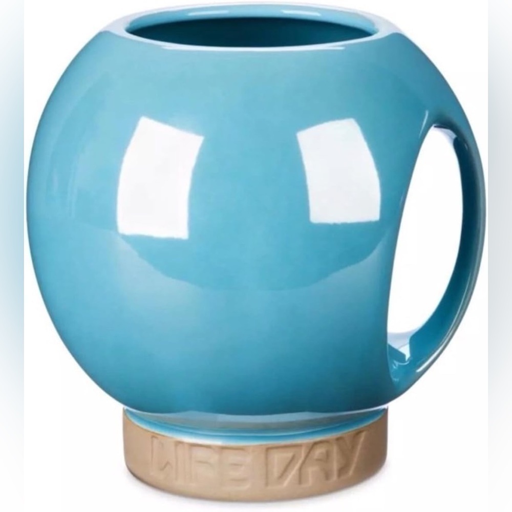 Star Wars Galaxy's Edge Life Day Orb Mug Wookiee Celebration Blue Coffee Cup